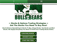 Tablet Screenshot of bullstobears.com